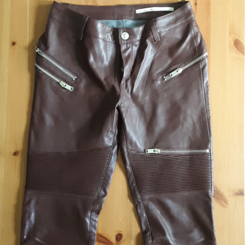 Zara faux leather pants